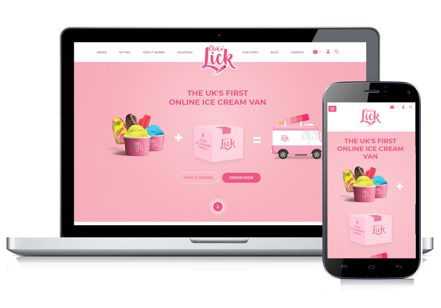 Web Development Project For Click 'N' Lick