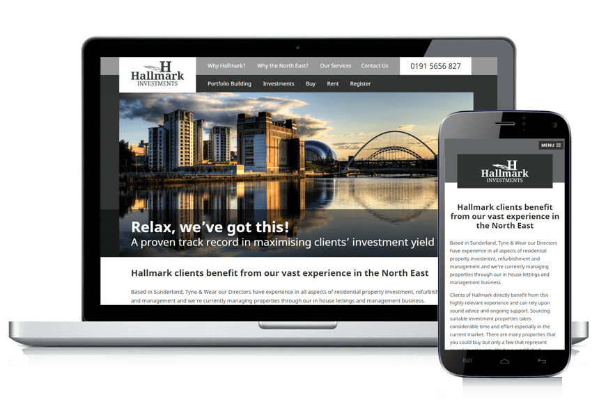 Web Development Project For Hallmark Investment